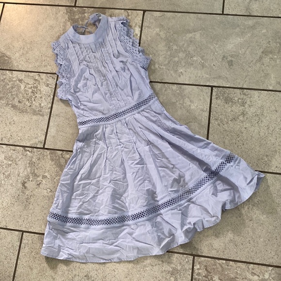 Molly Bracken Dresses & Skirts - Molly Bracken Lilac Sleeveless Pleated Cotton Dress